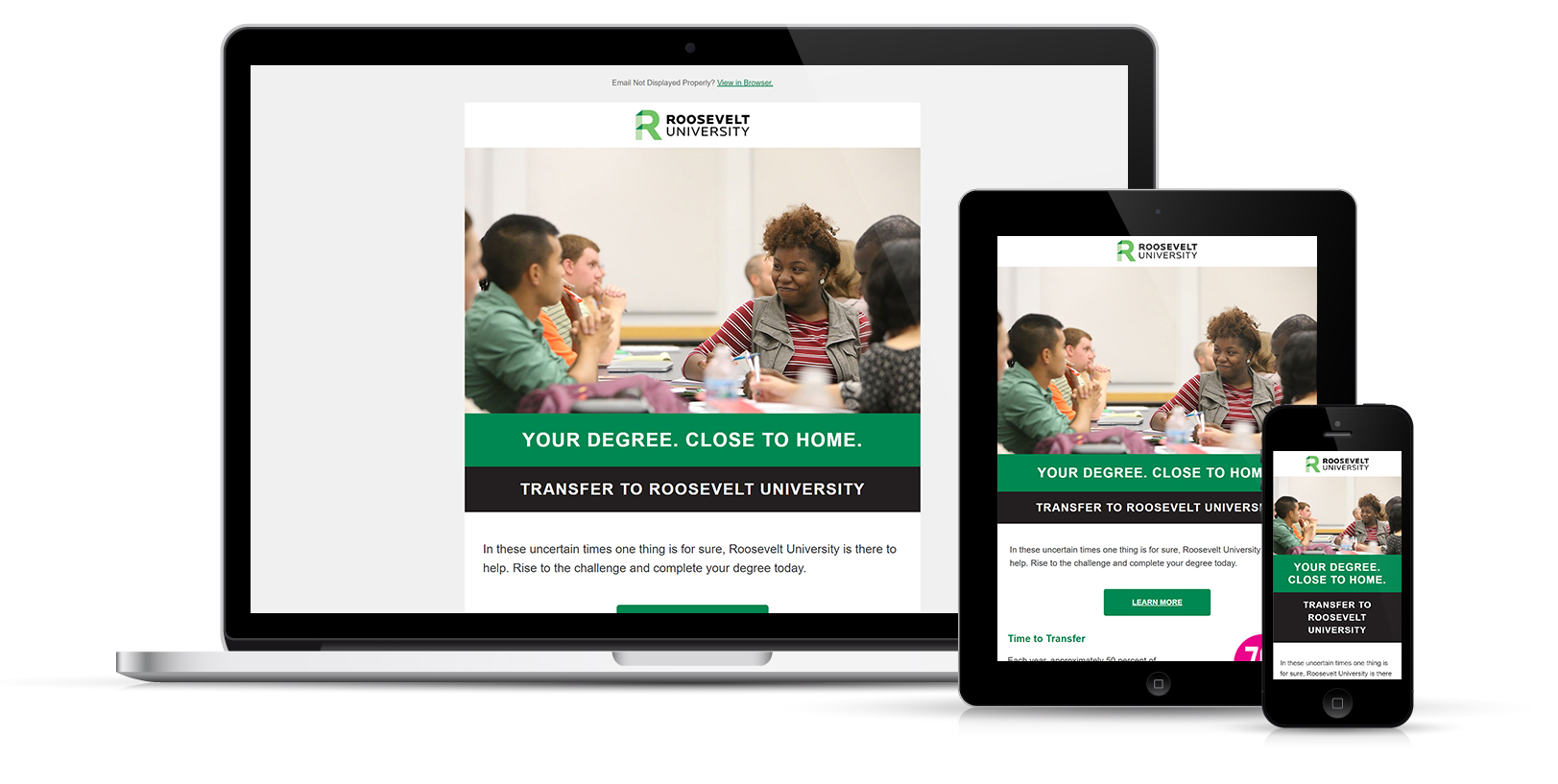 Transfer to Roosevelt University Email